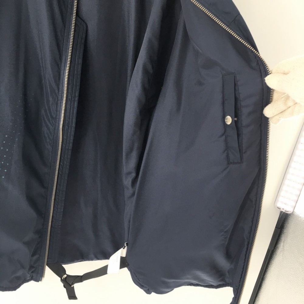 Stampd Mens Bomber Jacket Full Zip Hidden Pockets Blue Interior Straps Sz XXL - Picture 12 of 16